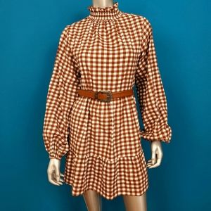 🆕️ 🤠🐎 INFLUENCE Cotton Western Gingham Mini Dress // (NWT)